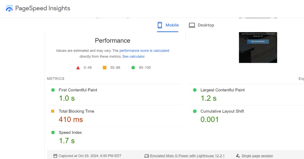 Google PageSpeed Insights