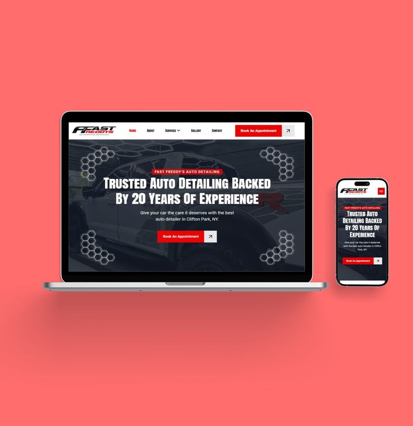 Fast Freddy's Auto Detailing portfolio website