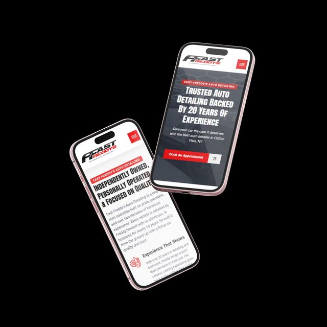 phones displaying websites