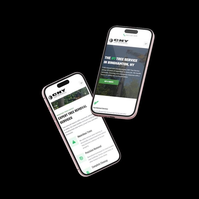 phones displaying websites